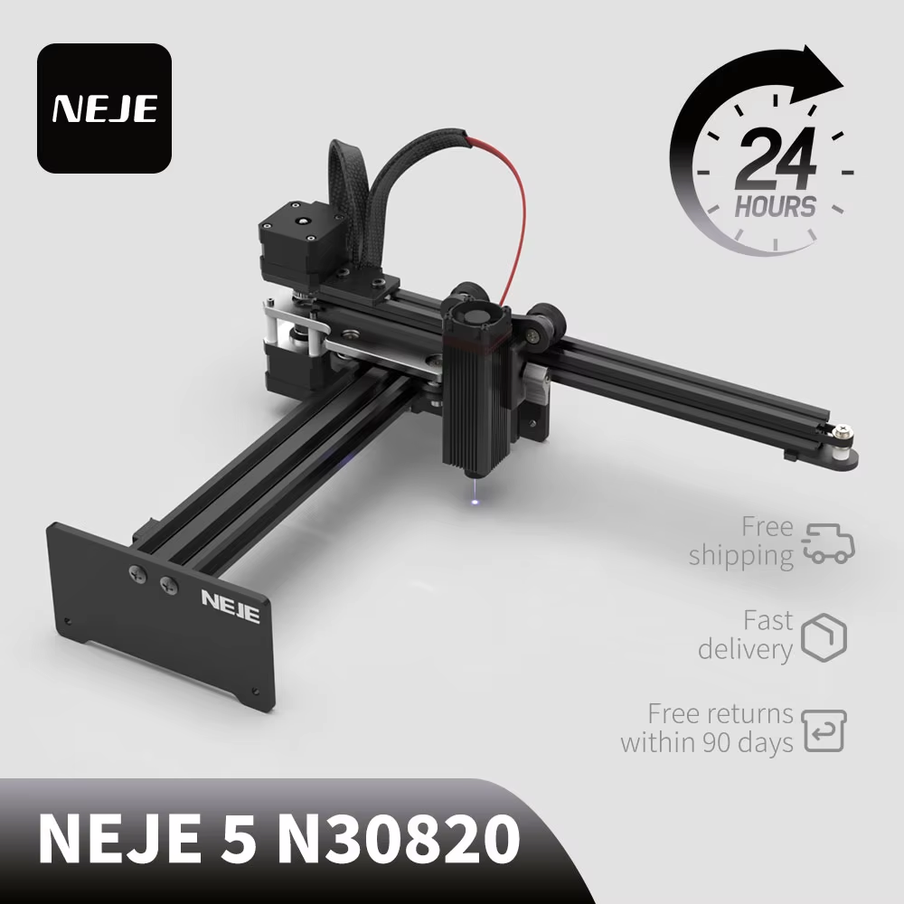 NEJE 5 N30820 40W Mini CNC Las - đánh giá và giá Mini Laser Engraver Cnc Router