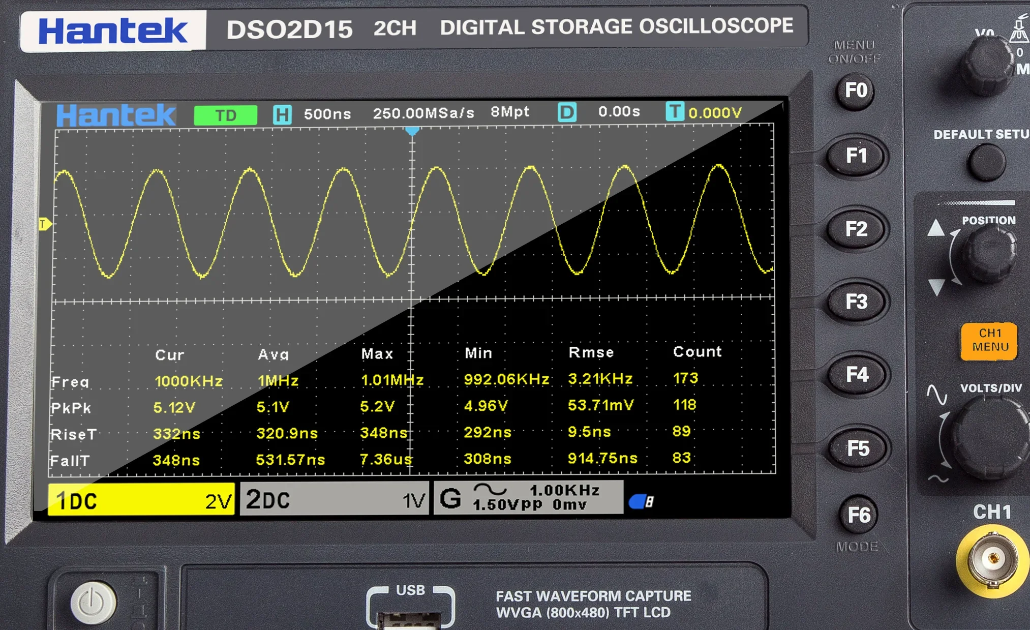 Stable Hantek Signal Generatio - đánh giá và giá Digital Storage Oscilloscope 100Mhz