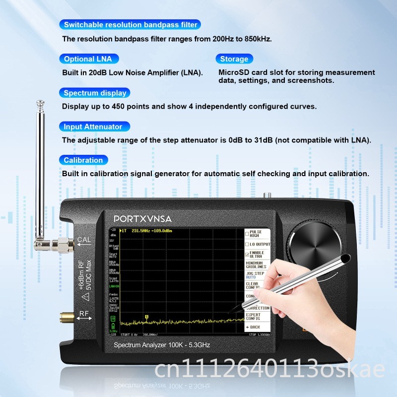 SA5 Multifunctional Handheld S - đánh giá và giá Signal Generator Spectrum Analyzer