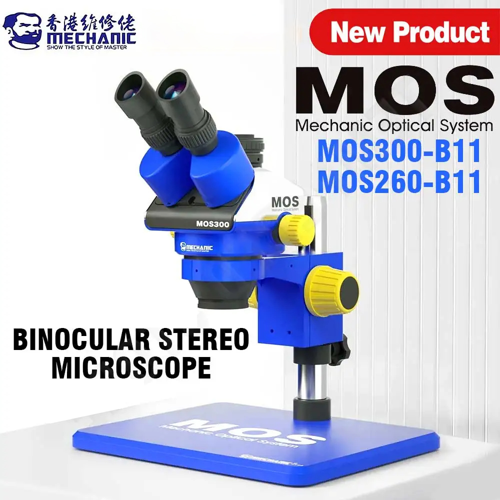 MECHANIC MOS260-B11/MOS300-B11 - đánh giá và giá Stereo Trinocular Microscope Pcb